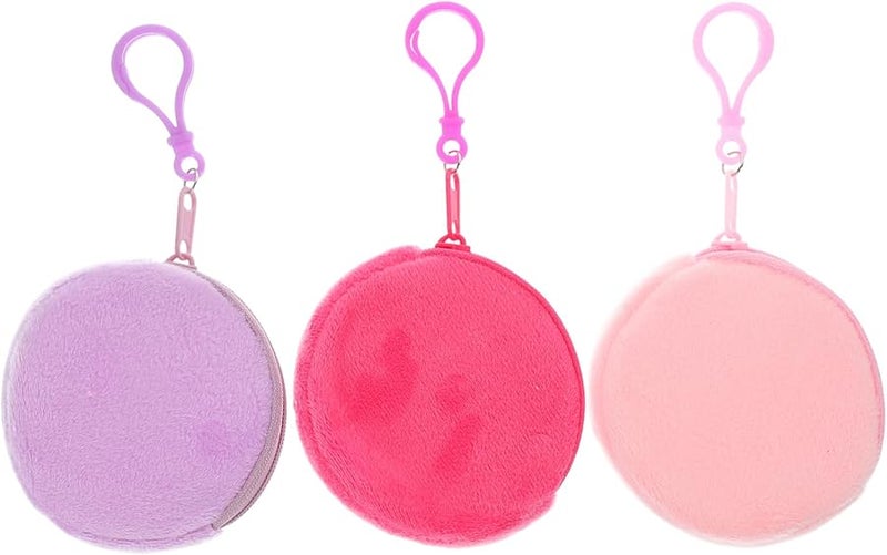 حقيبة تخزين سماعات الأطفال محفظة بسحاب 8X8X1 سم حقيبة صغيرة لمحفظة سماعات الأذن - Image 1